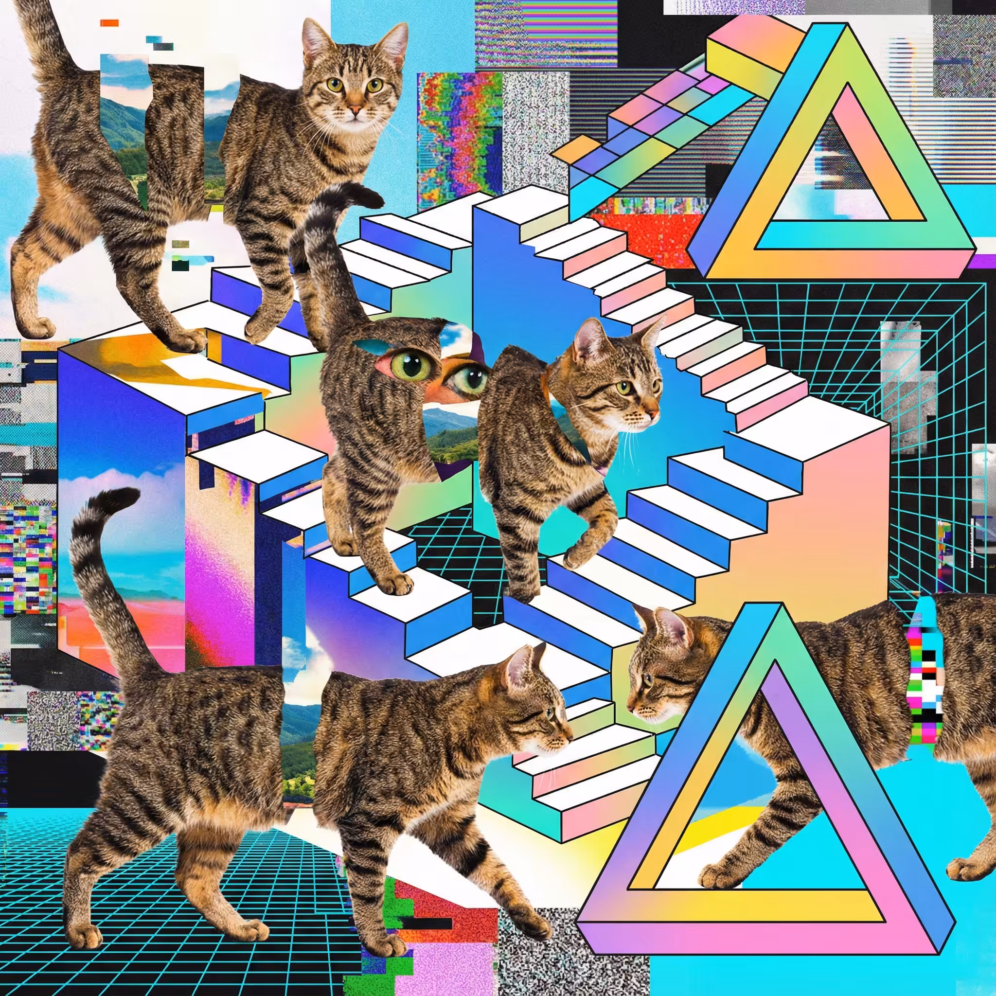 abstract cats #23