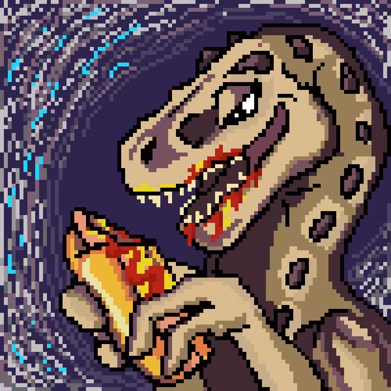 CryptoDinosaurs #60 - Hot dog lover