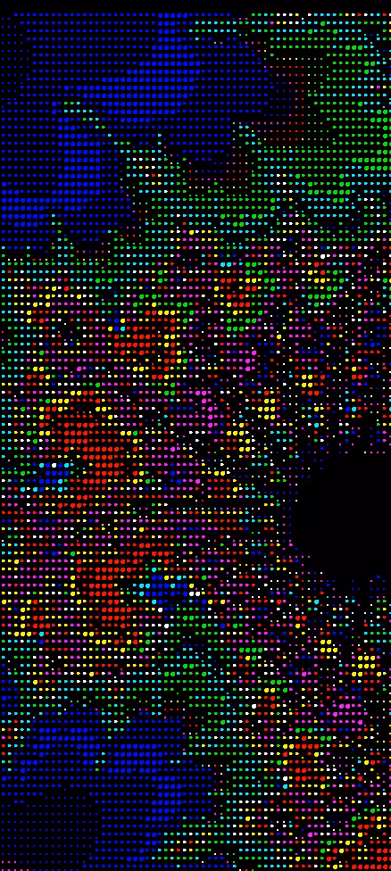 Rainbow Recursion: Radial Unfolding