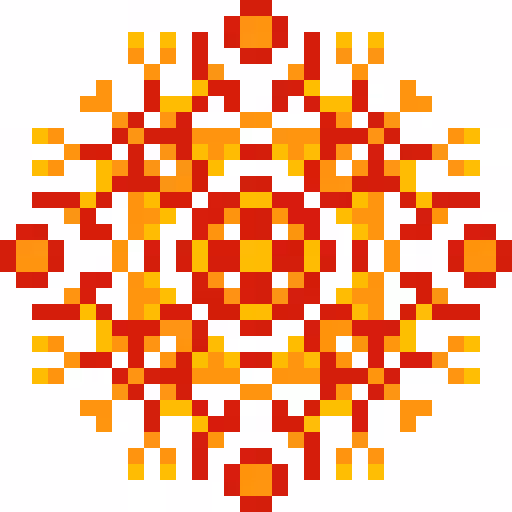 Pixel mandala