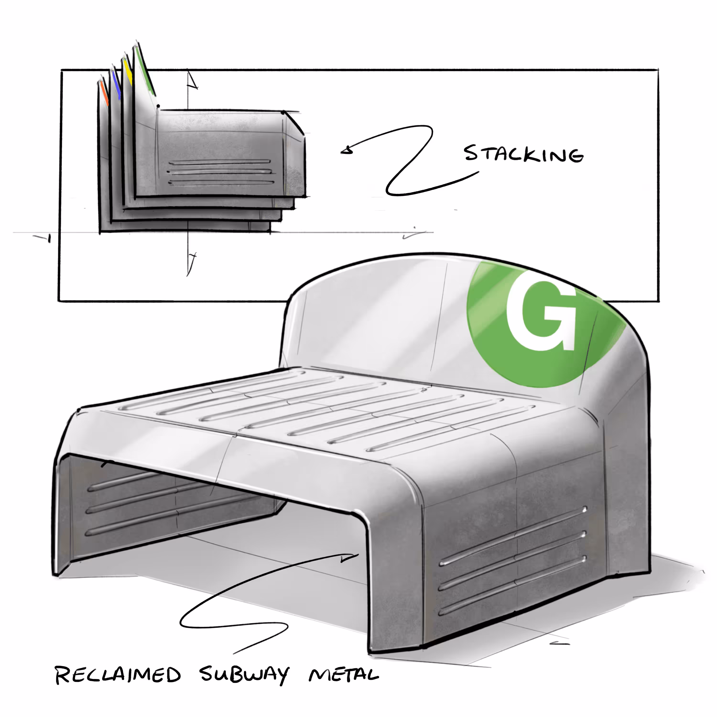 Subway Chair #066