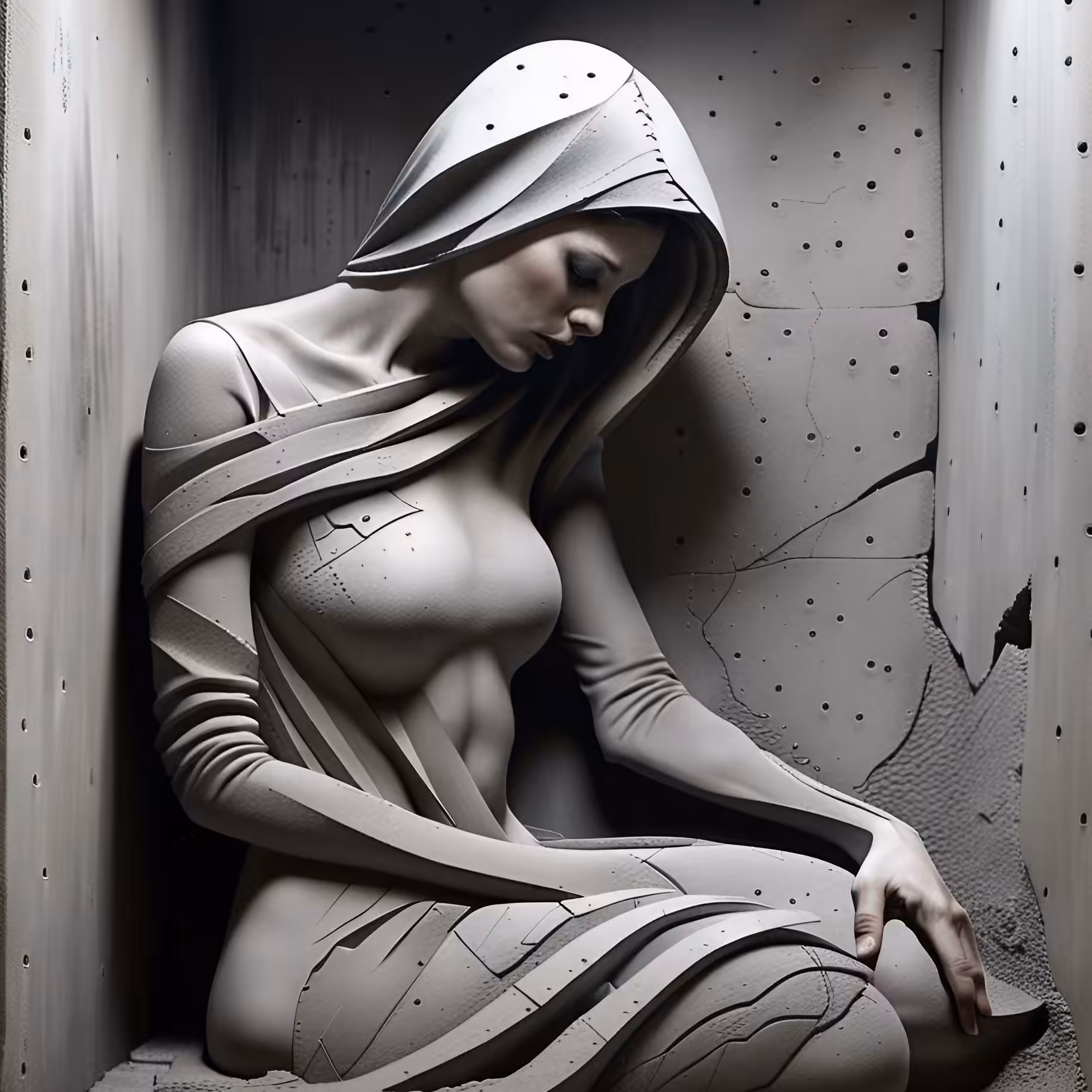 A Woman Encased. 
