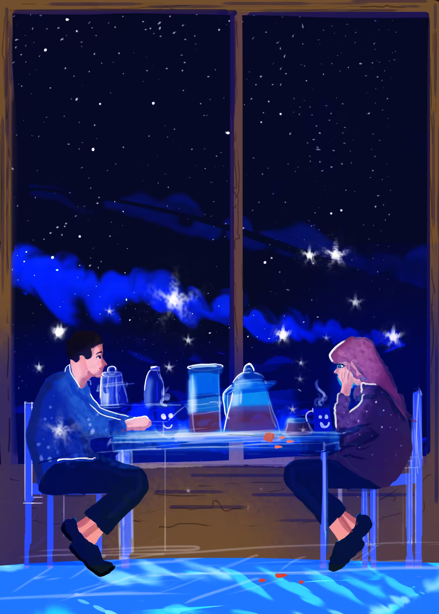 Falling in love at a coffee shop