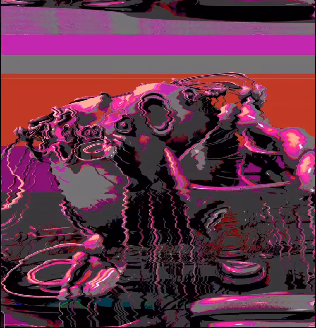 Glitched surreal industry
