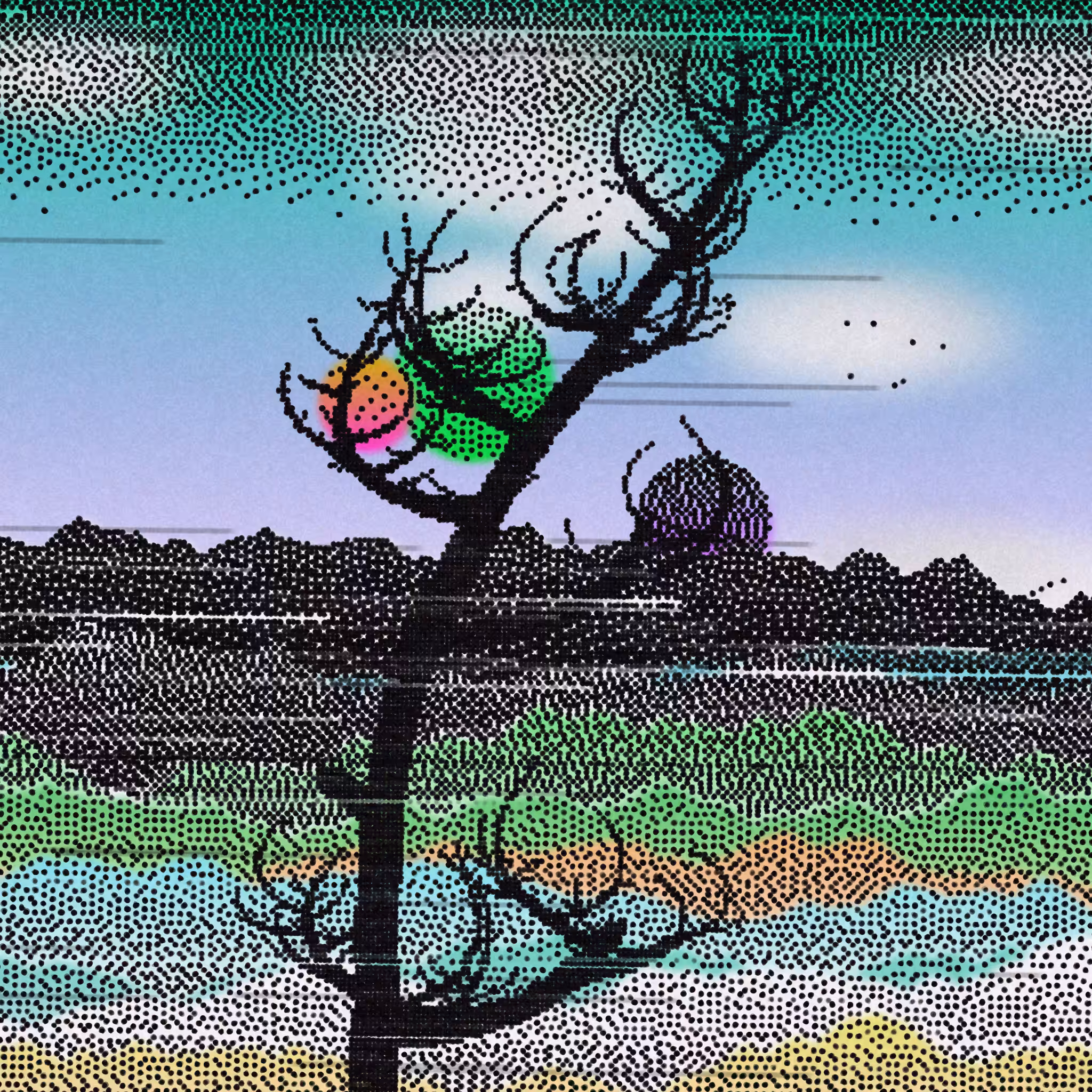 Dithered Branches #77