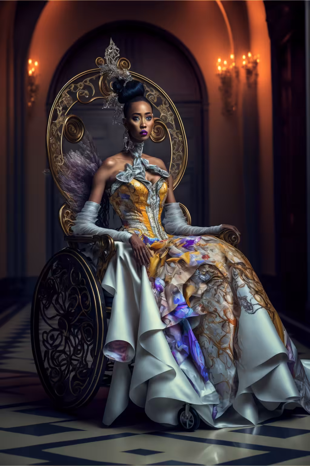 The throne