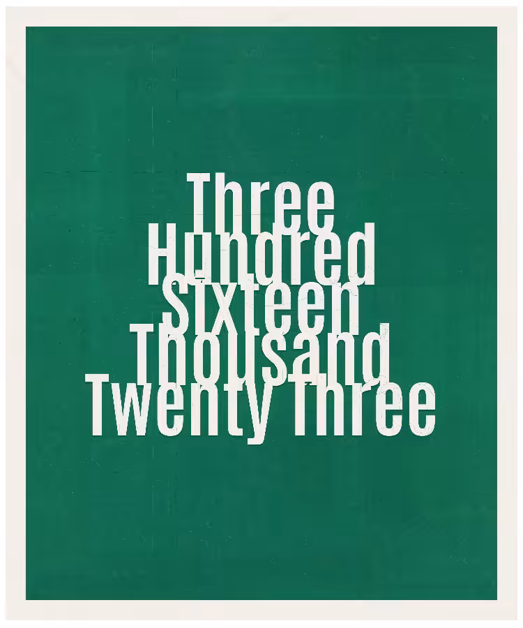 Count #316023