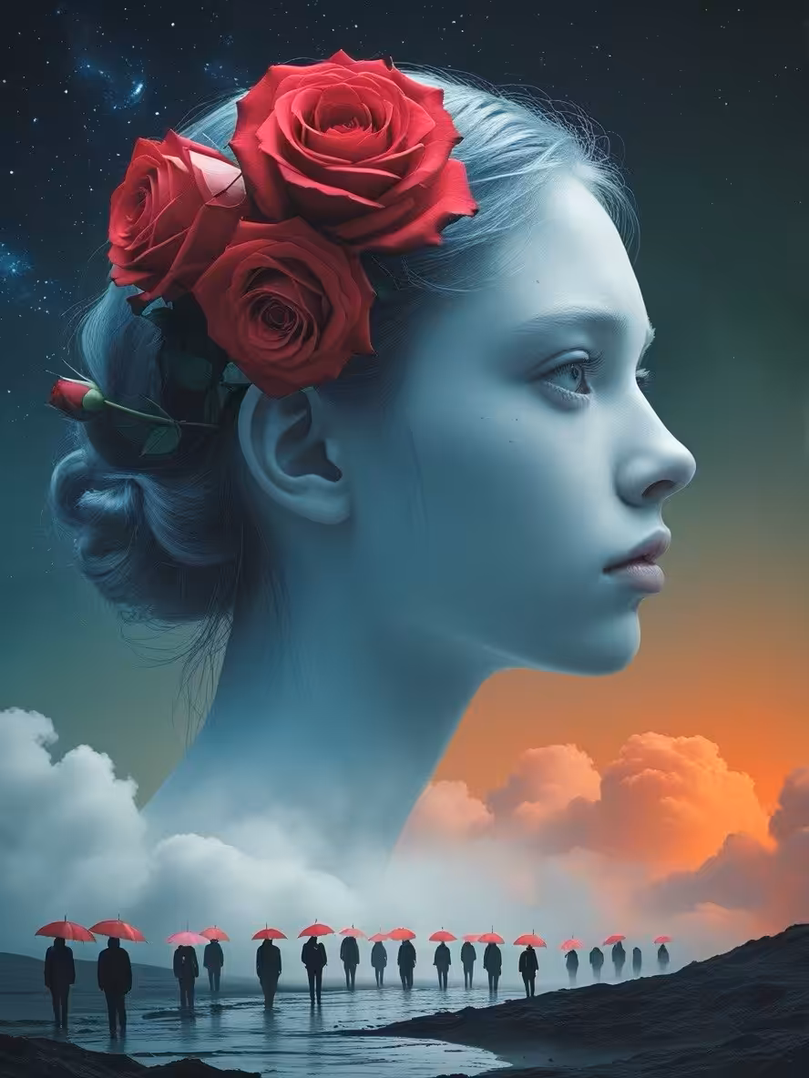 The hair of the clouds