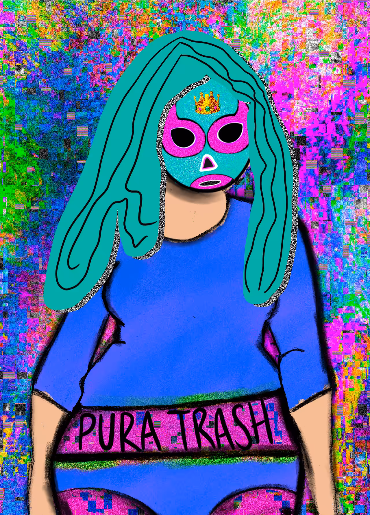 NFT luchadora #122