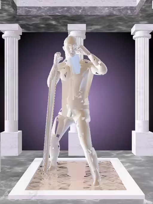 HeavenComputer: The Punching Luminescent Beige Man #6621