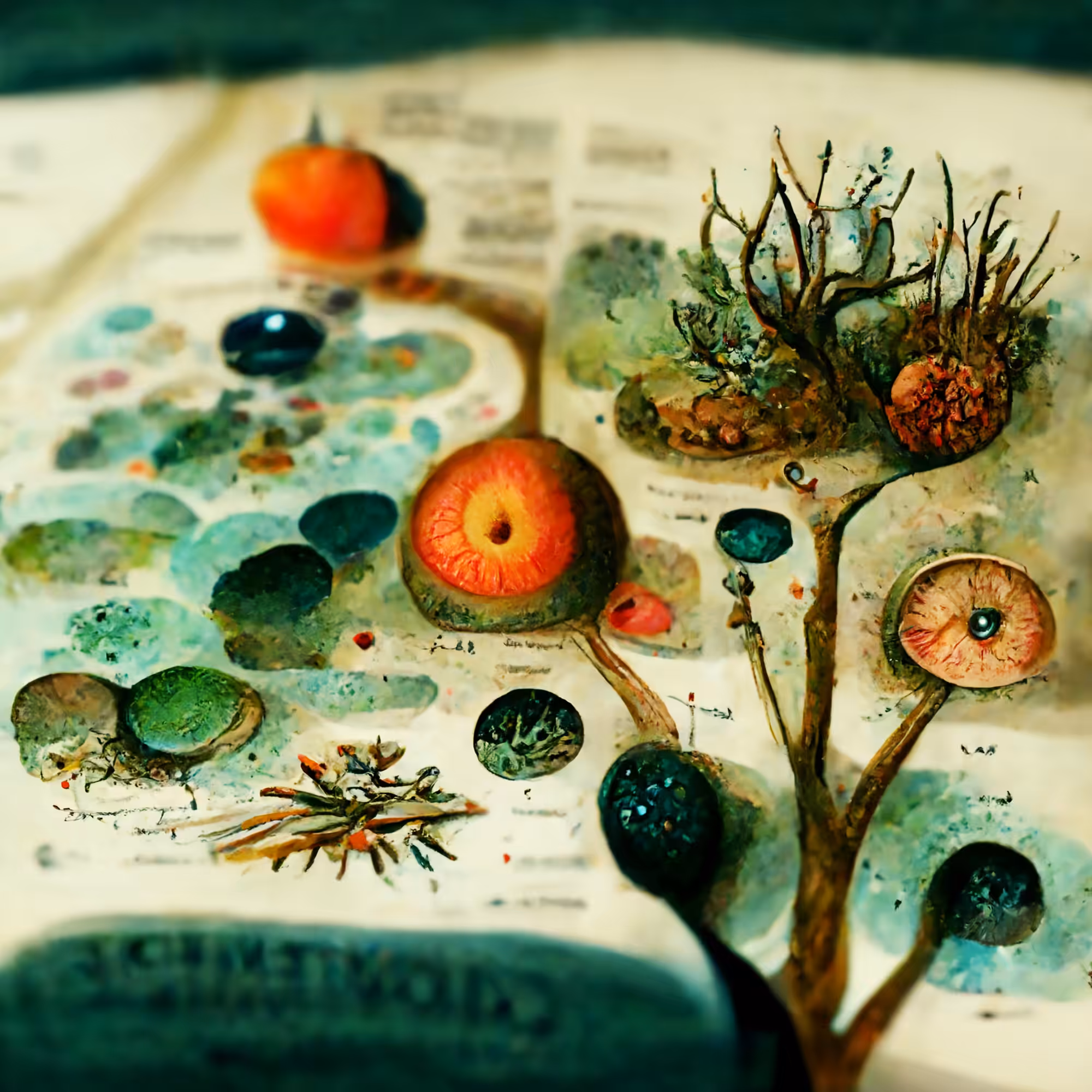 Martian Book of the Dead — Displaced Botany in Tangential Inflorescence 