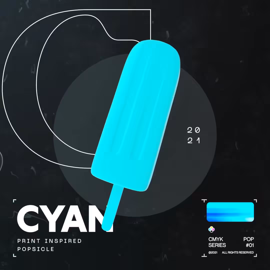 💎 CYAN - CMYK SERIES Pop #01