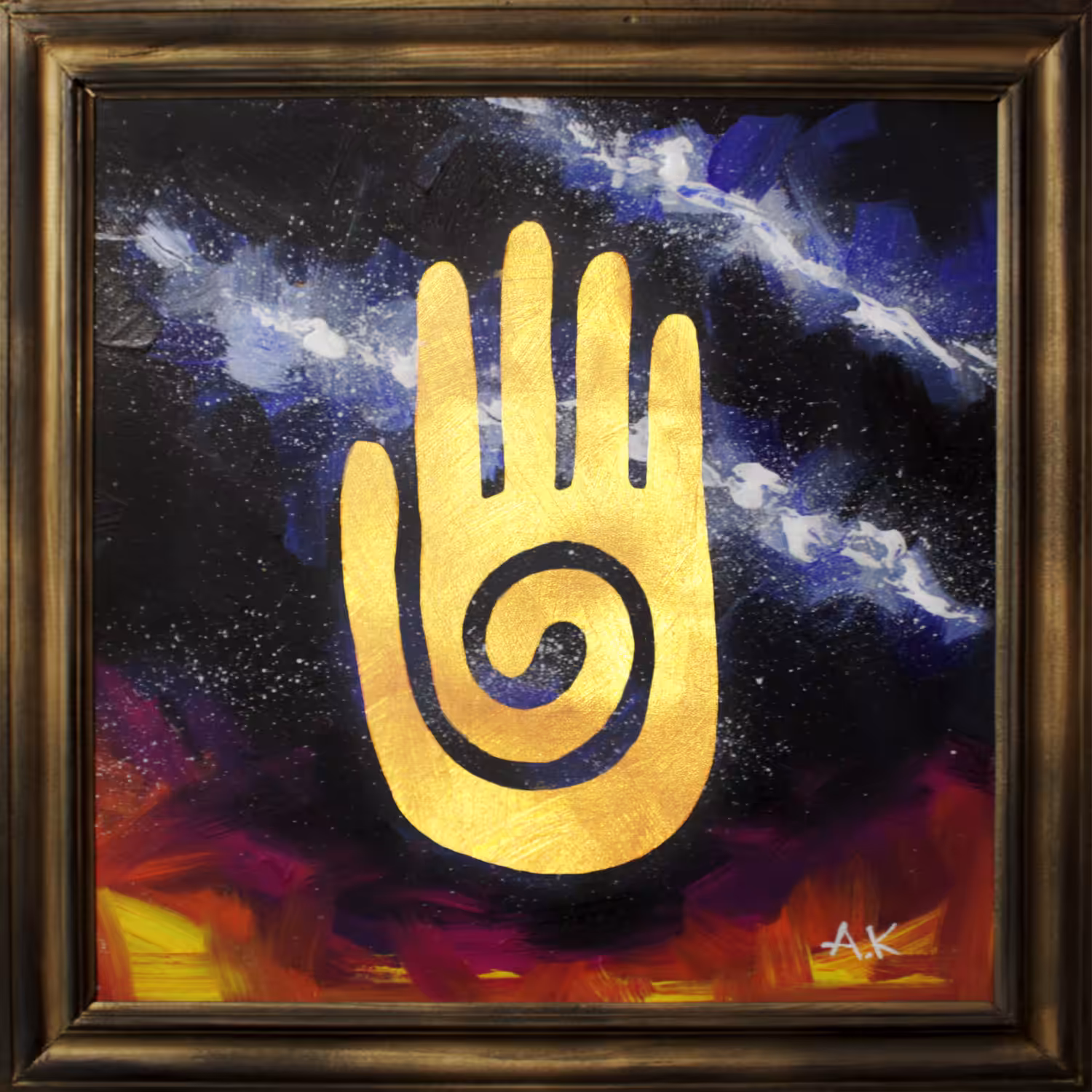 Golden hand