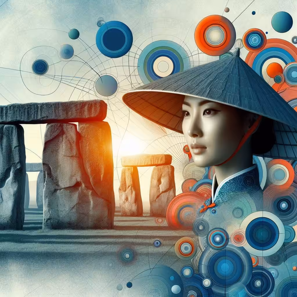 Little Chinese in Stonehenge
