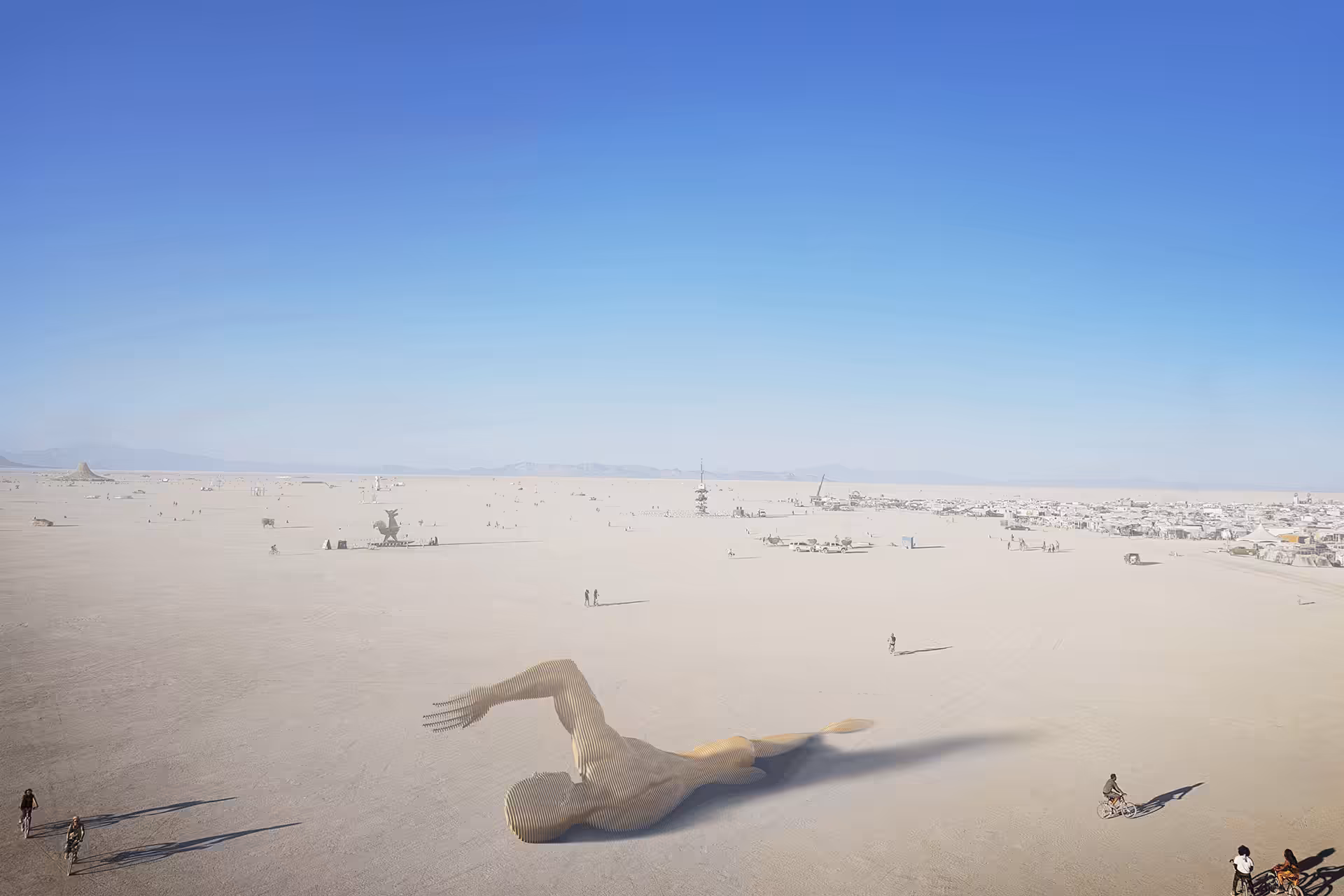 Merman Art for Burning man 2021