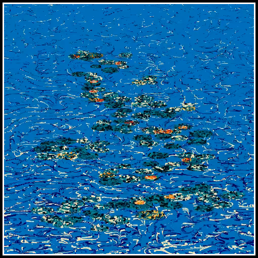 Polluted water lilies #9