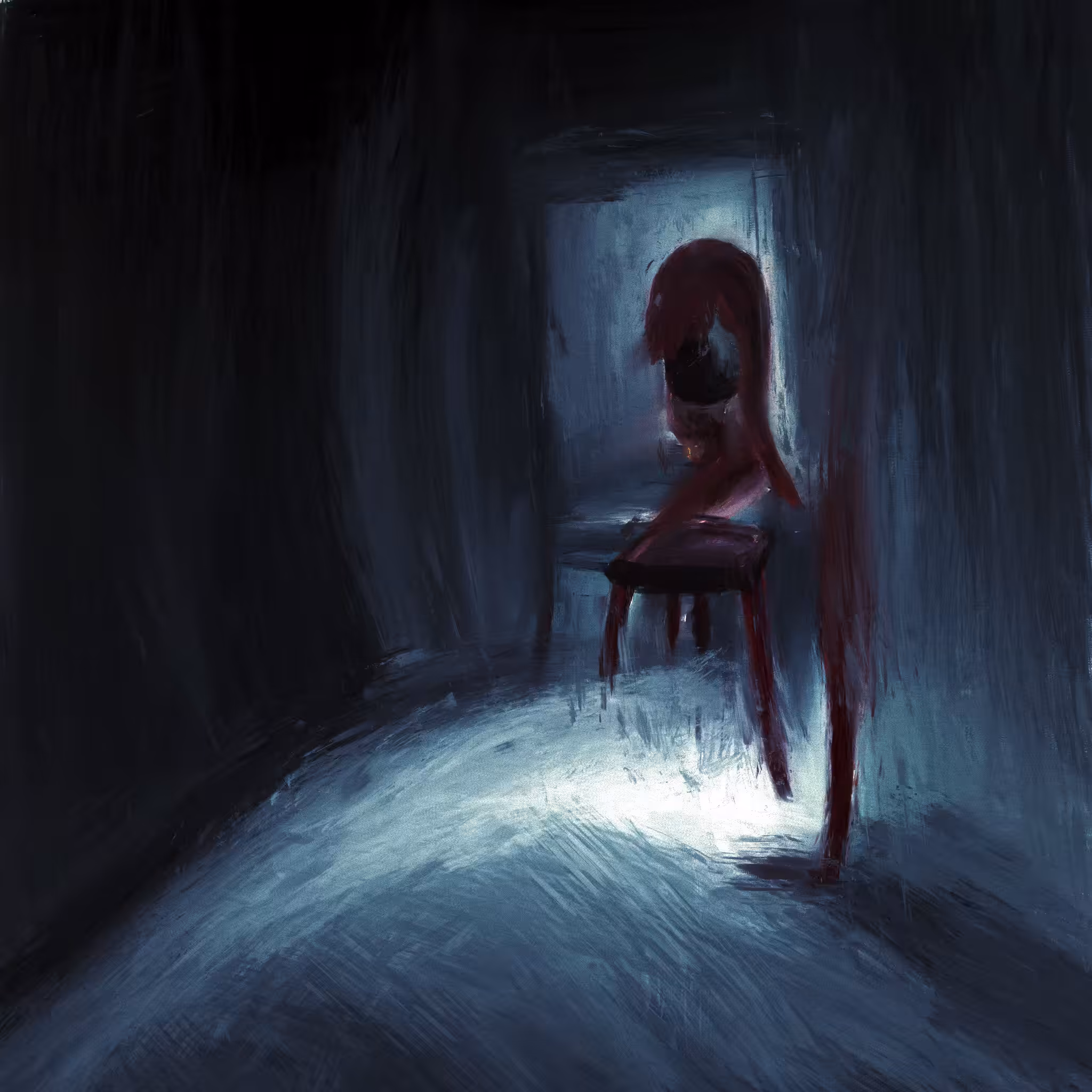 floating on the surface