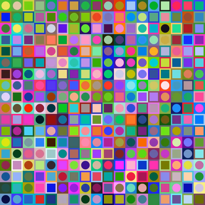 Square Dot Composition #448