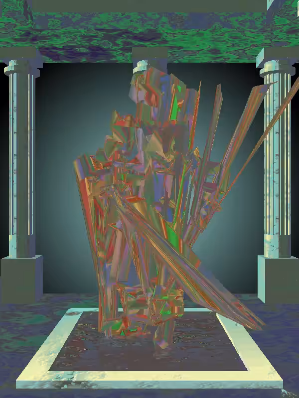 HeavenComputer: The Injured Green-Golden Goblet Woman #6499