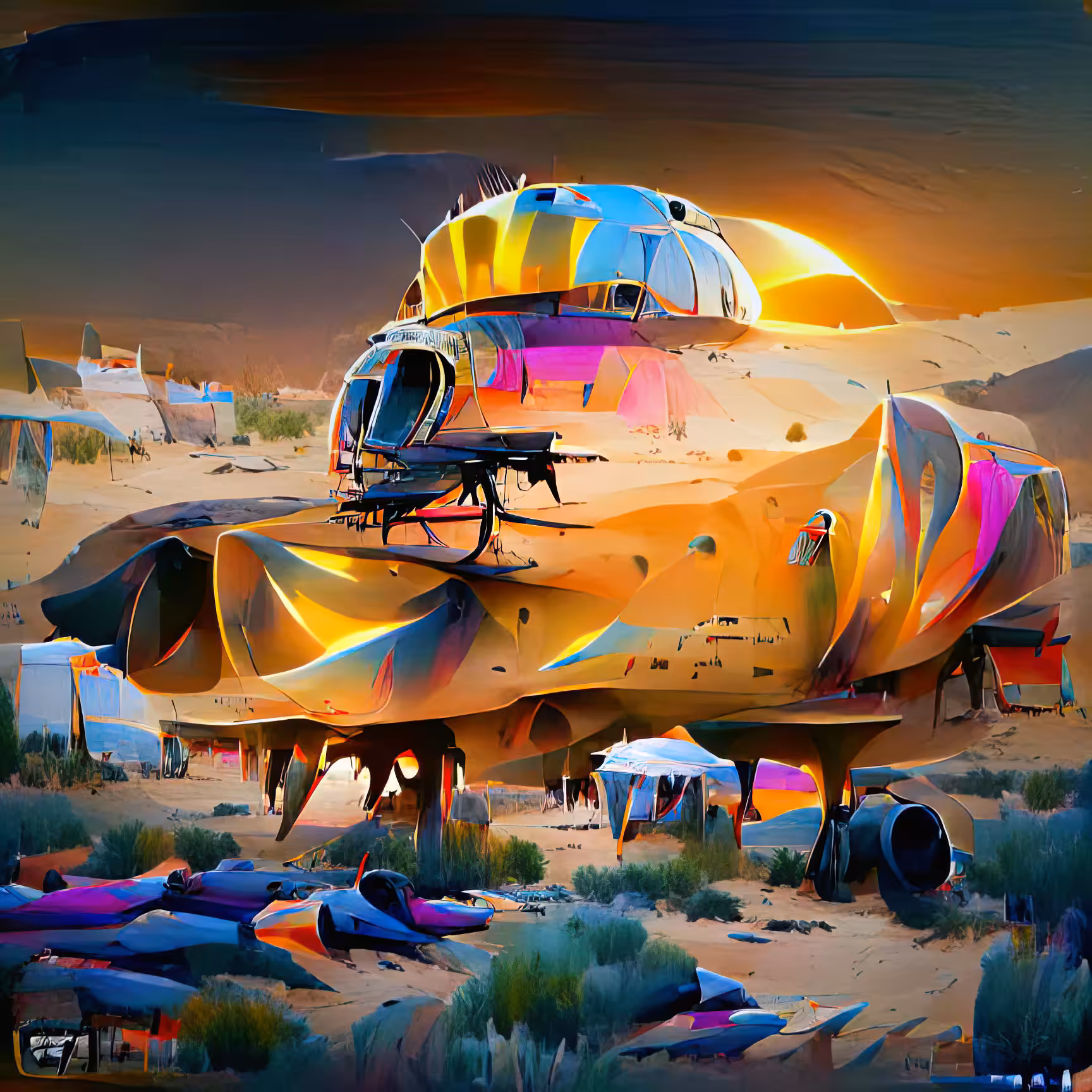 Anne Spalter AI Spaceships: Desert Frigate 454/501