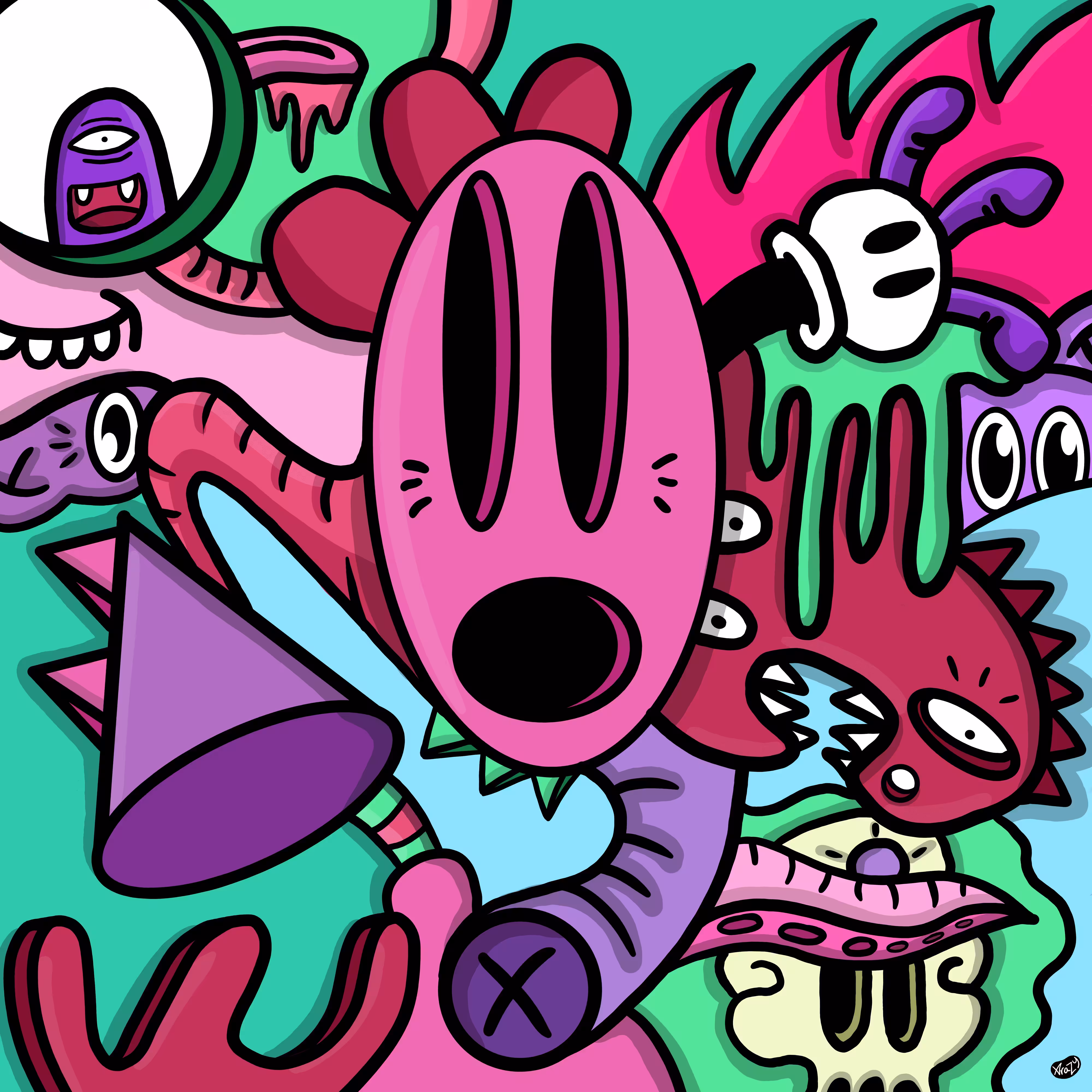 Squiggle Monster 047