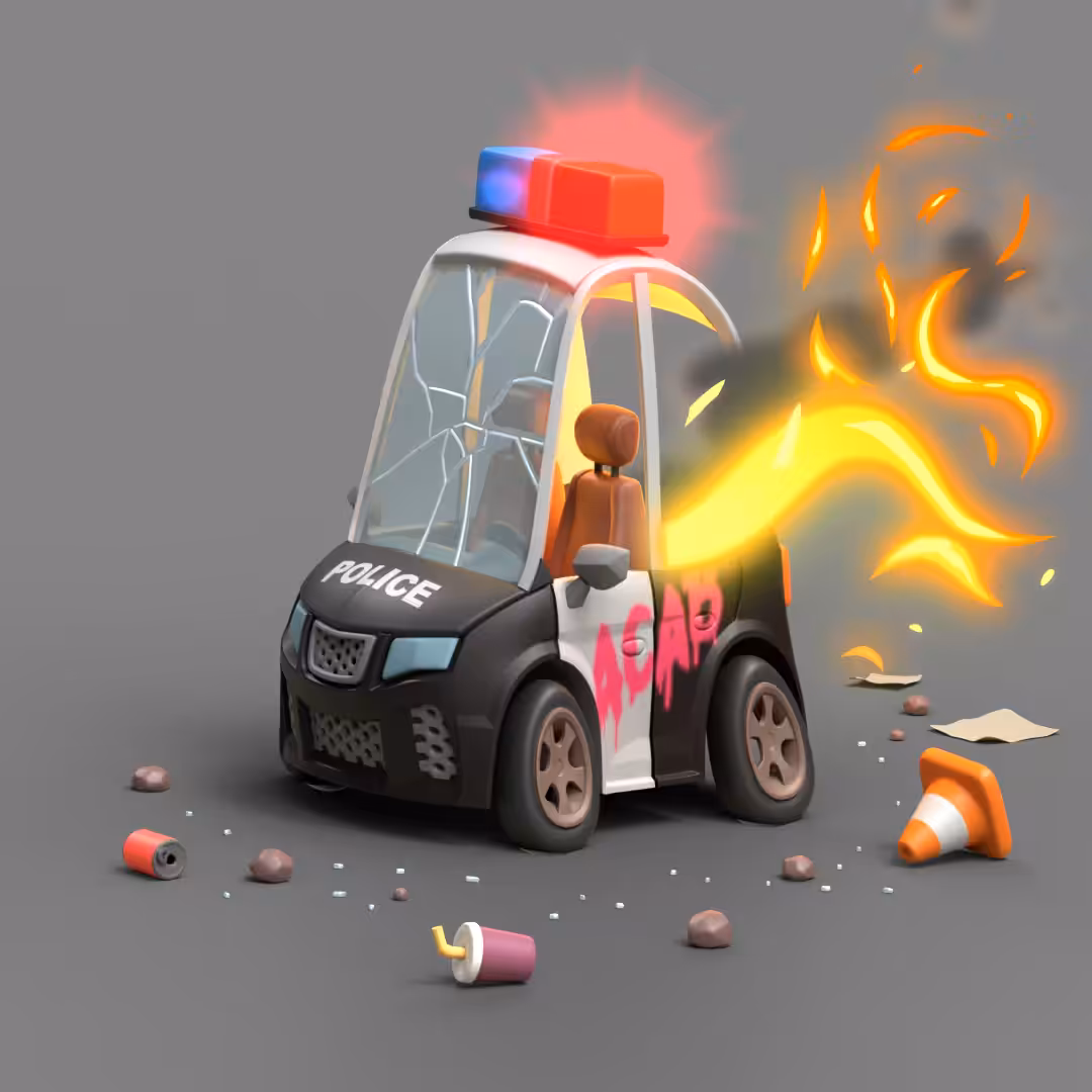 POLICE ON FIRE