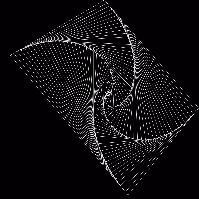 Distorted Spiral Square #2