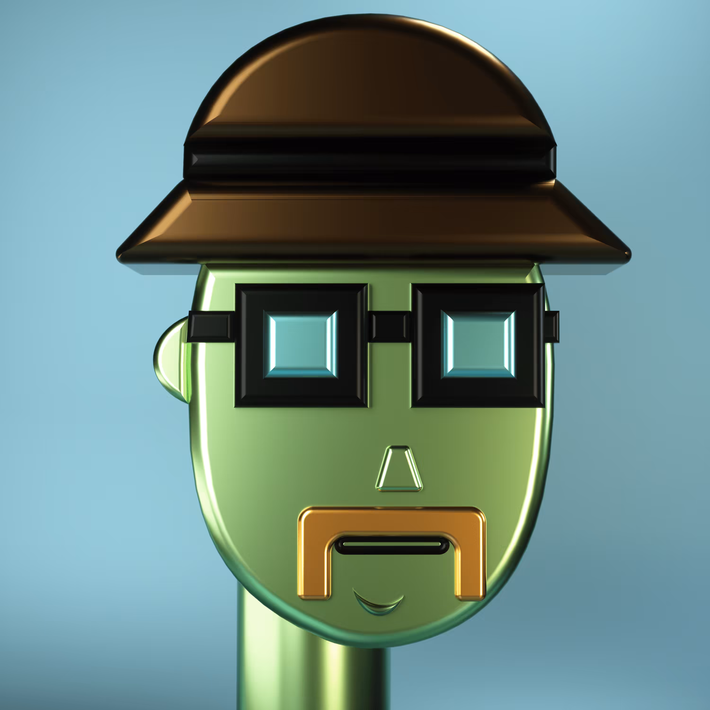 3D Chrome Punk #0982