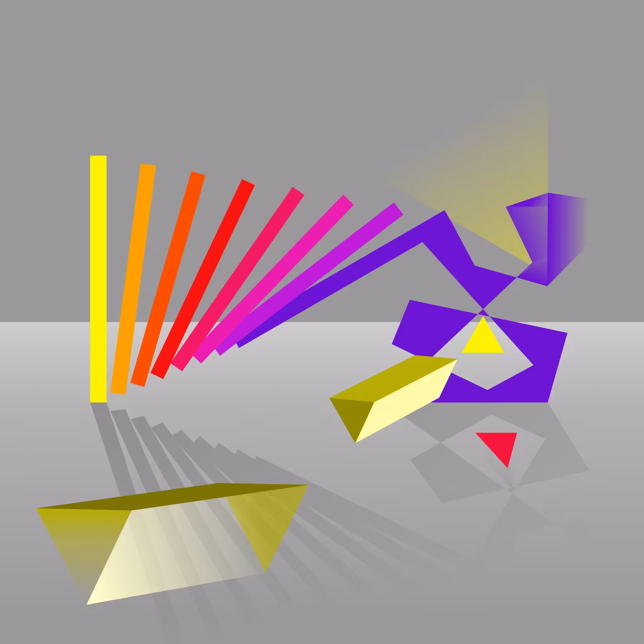 Imaginary Machines Series: Makes a Yellow Triangle