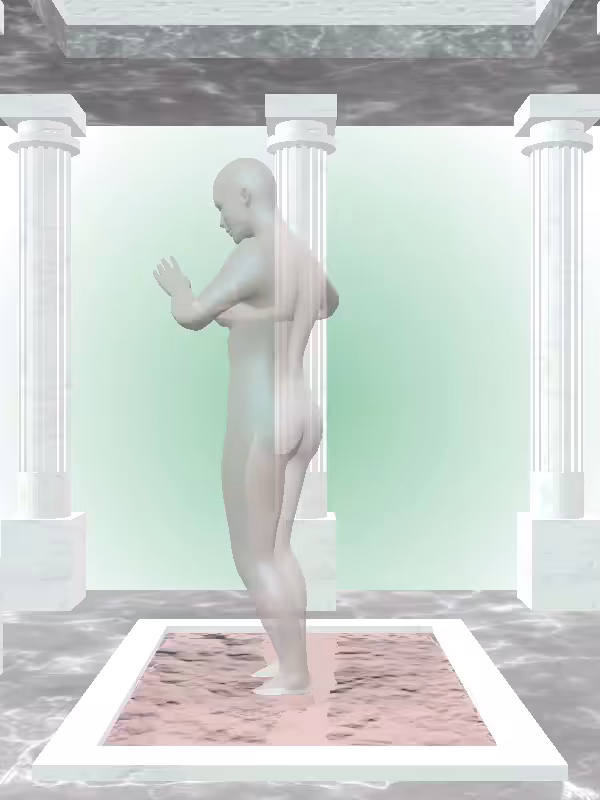 HeavenComputer: The Fading Robotic Matte Ivory Woman #1299