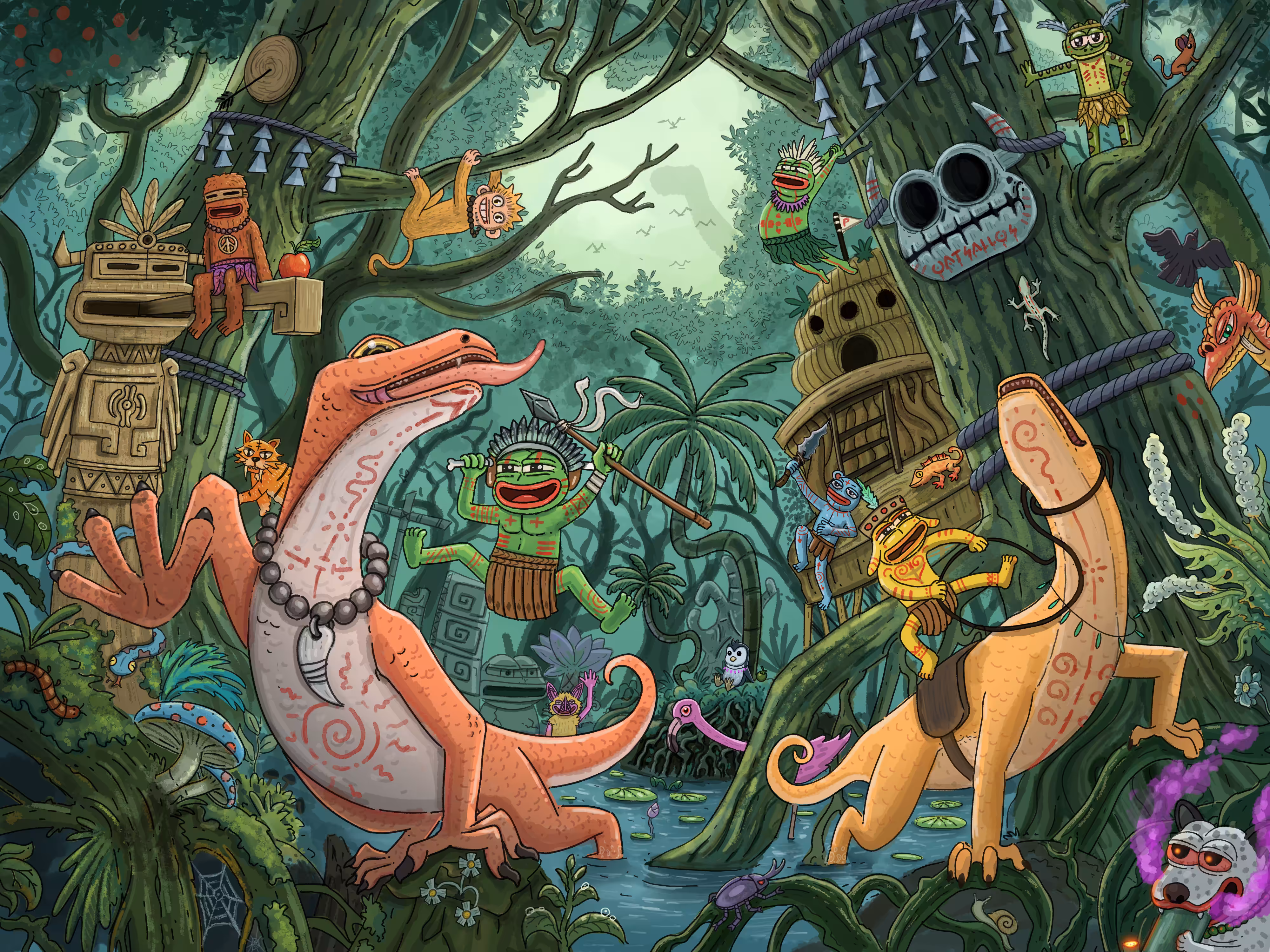 PEPE TRIBE IN DEEP FOREST