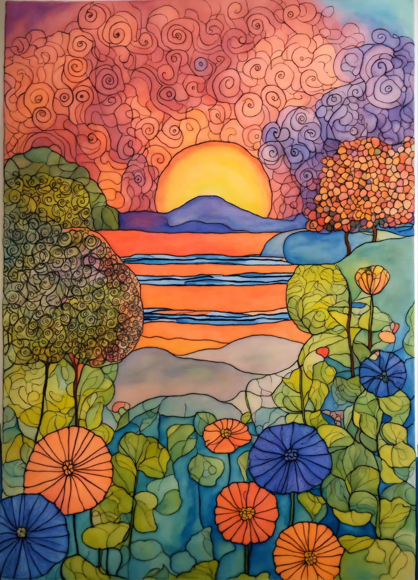 The Happy Valley: sunset
