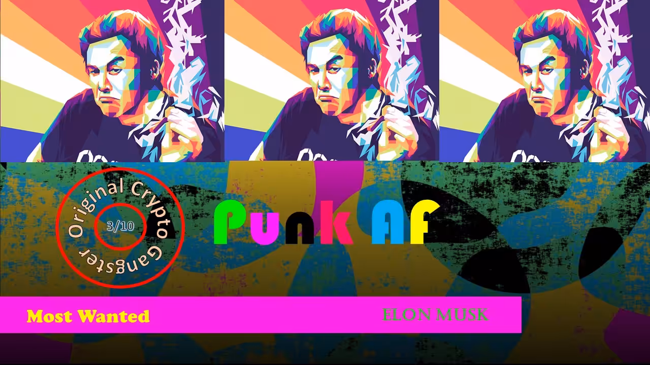 PUNK AF Collection (Most Wanted) - Elon Musk