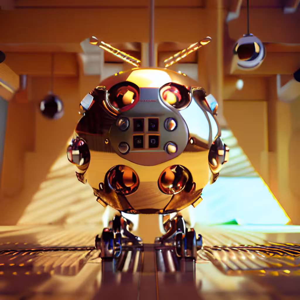 Golden Robotic Apples #51