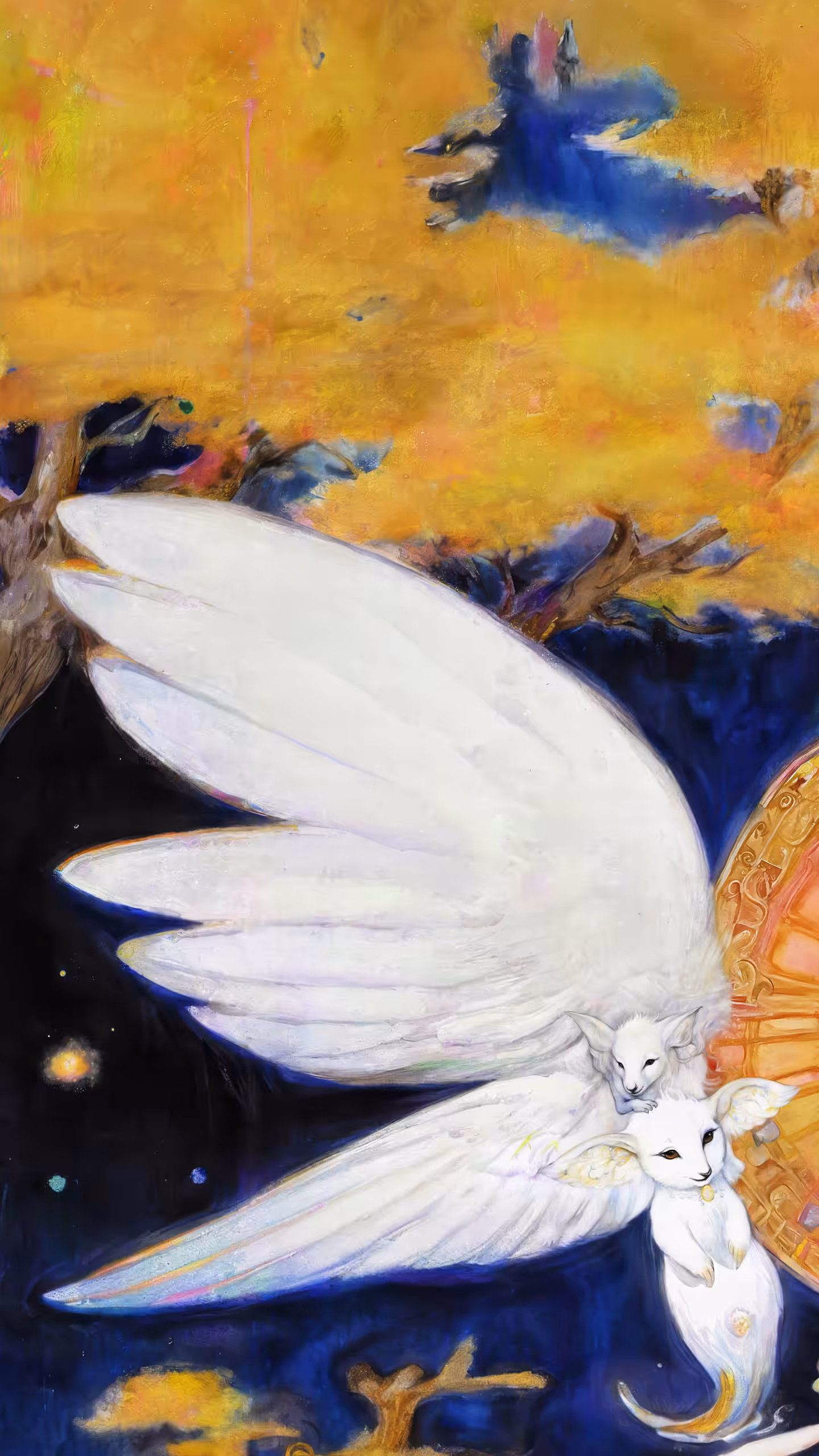 Winged Guardians — Scene 07: A Celestial Princess in the Autumn Twilight