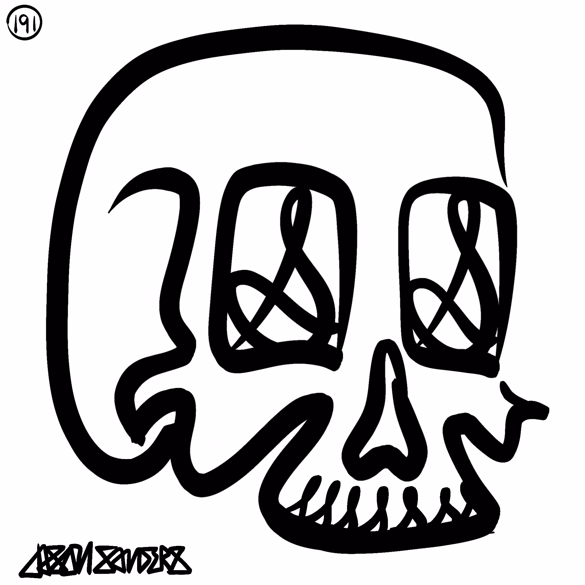 Skull Lines “Thirty-Four” By DrainedEye | #191