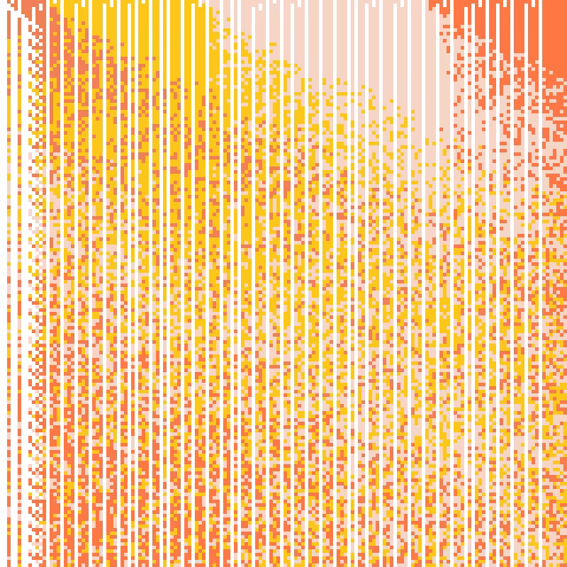 Colored Elementary Cellular Automaton #215