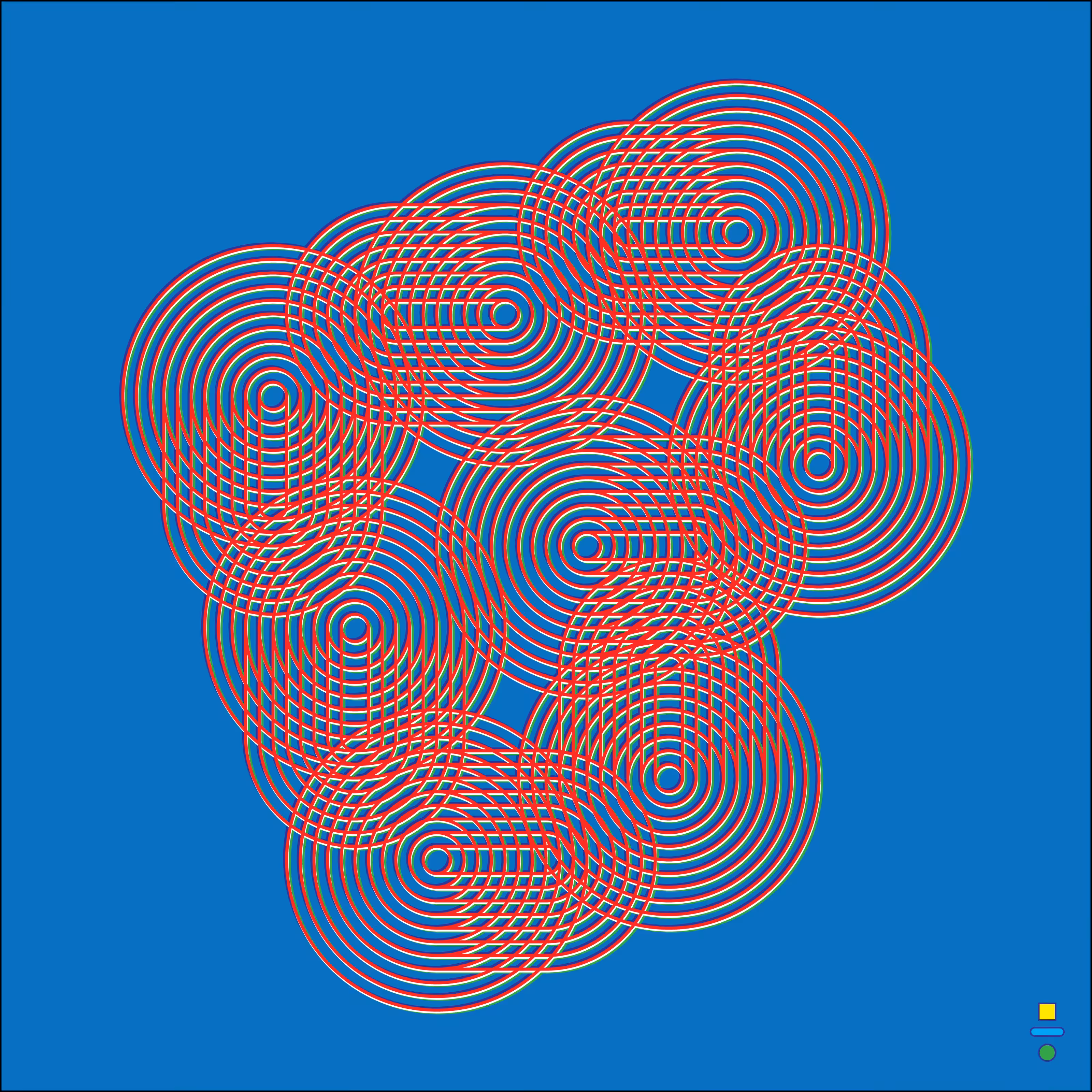 June 9: Loop Tangle Moire Grid