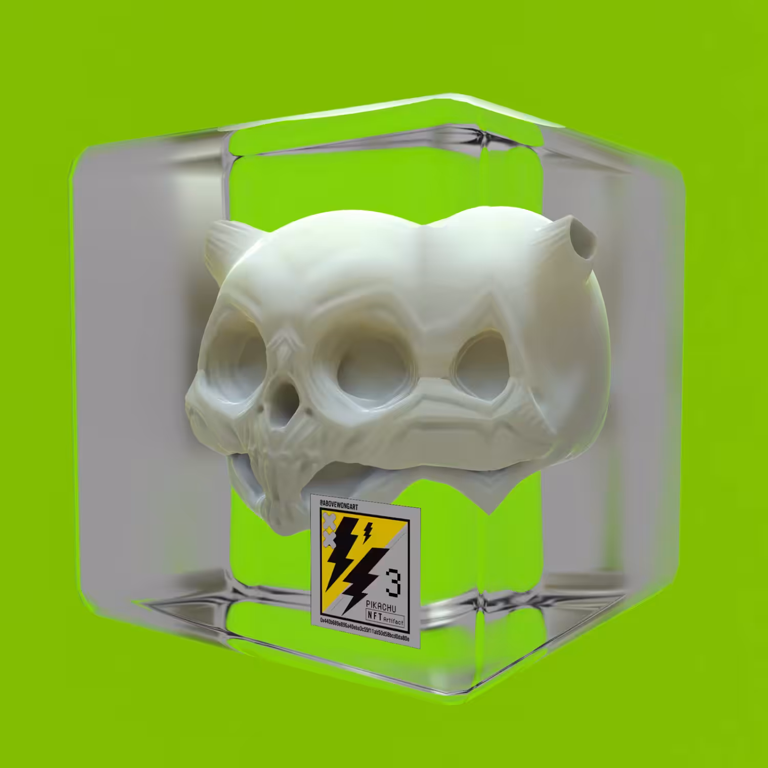 #03 Collectible Rare Pika Skull Artifact NFT