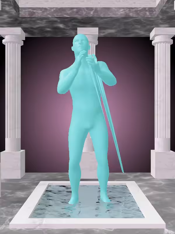 HeavenComputer: The Cheering Minty Green Man #7008