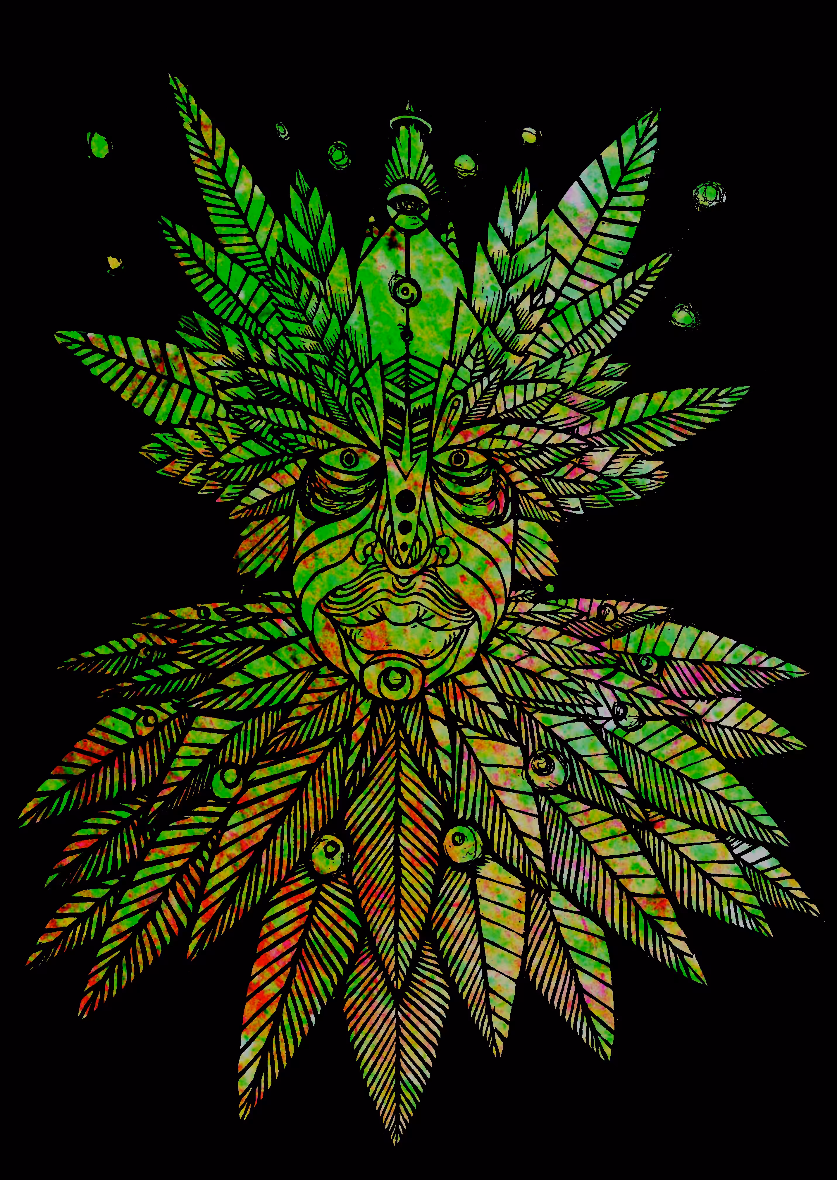 Green Man Neural Invert Variant