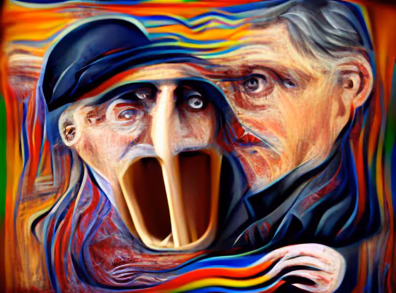 Edvard Munch The Scream in Technicolor