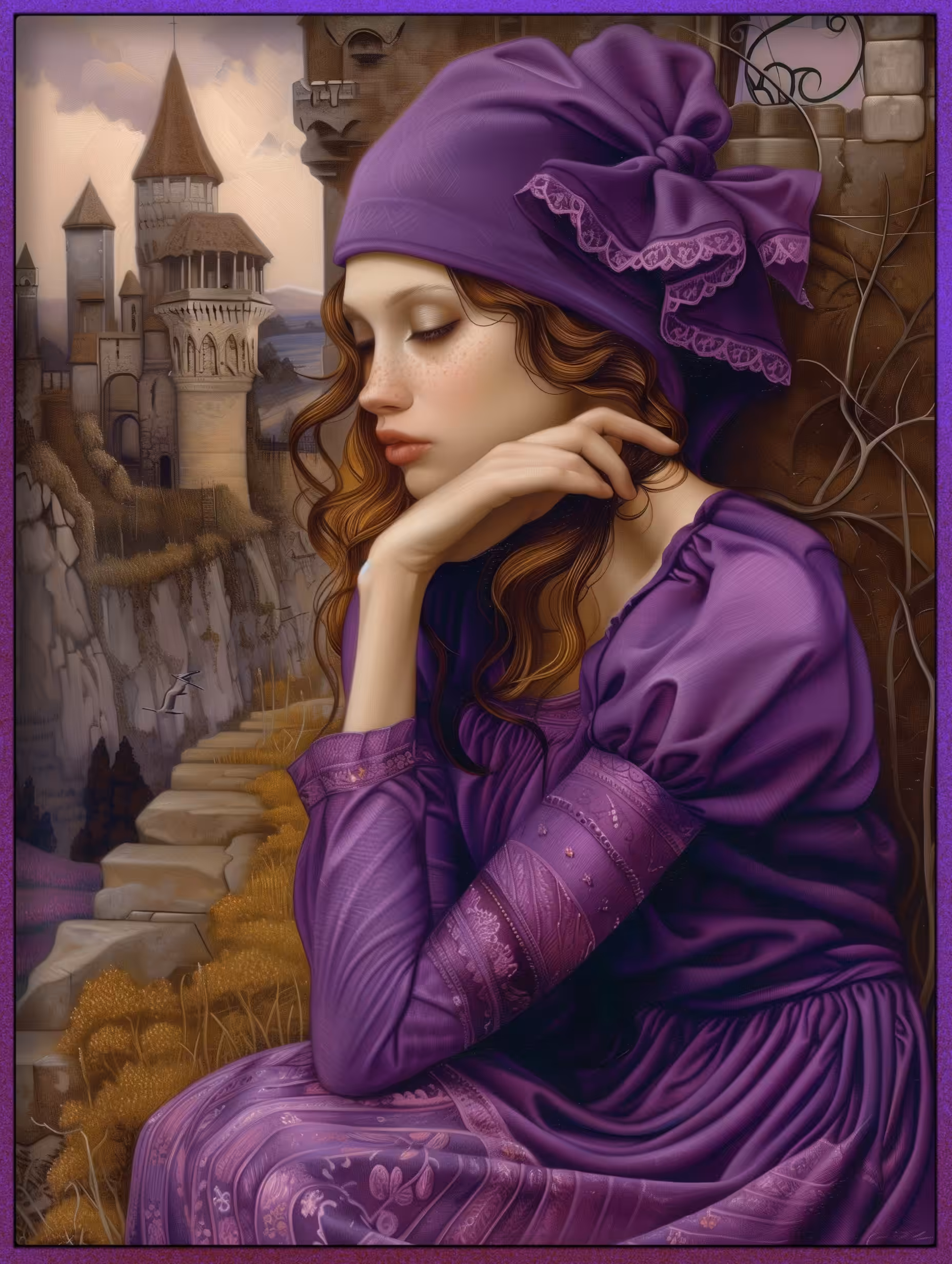 Portraits in Purple - Gisella