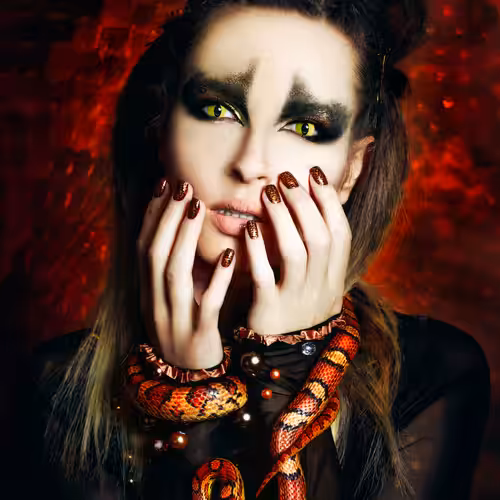 Woman is at once Apple and Serpent