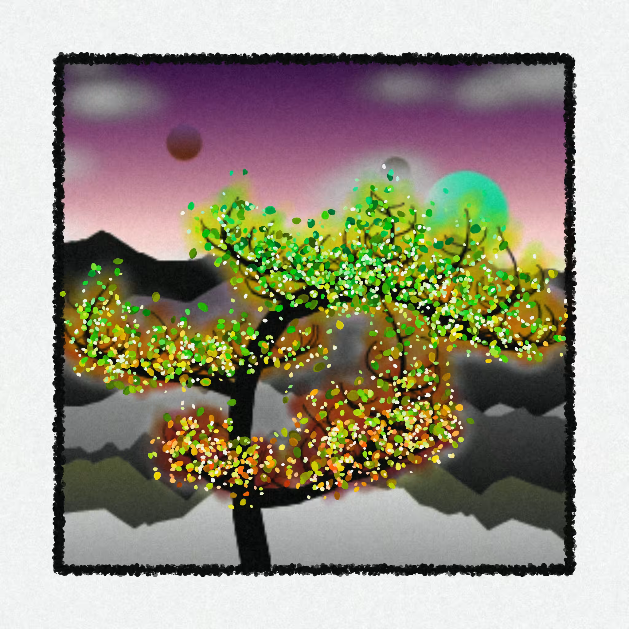 Dithered Branches #16