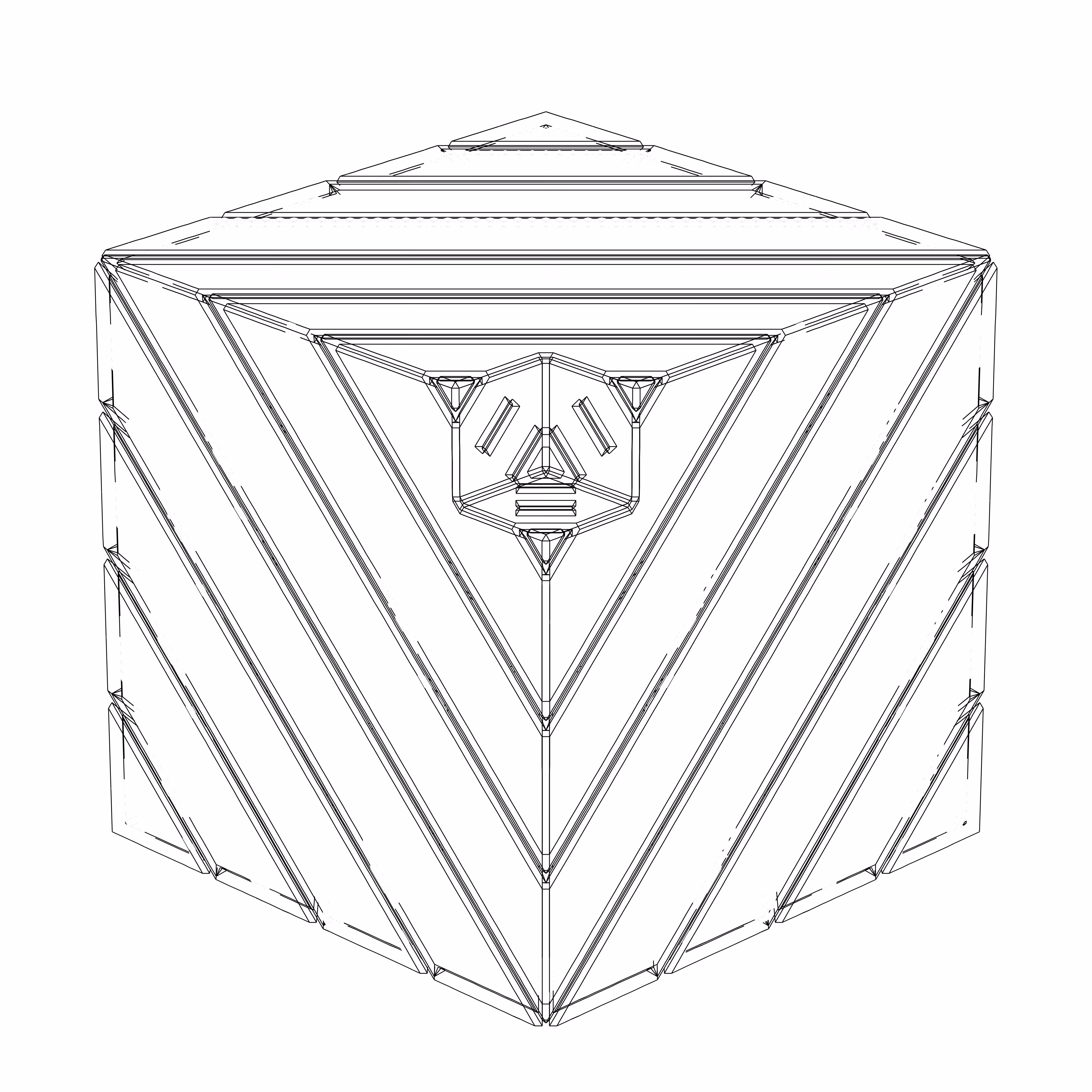 LL21 Alien Art Cube #44