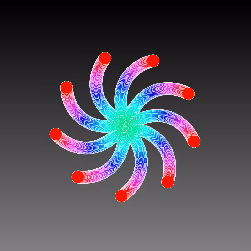 RAINBOW FLOWERS #36