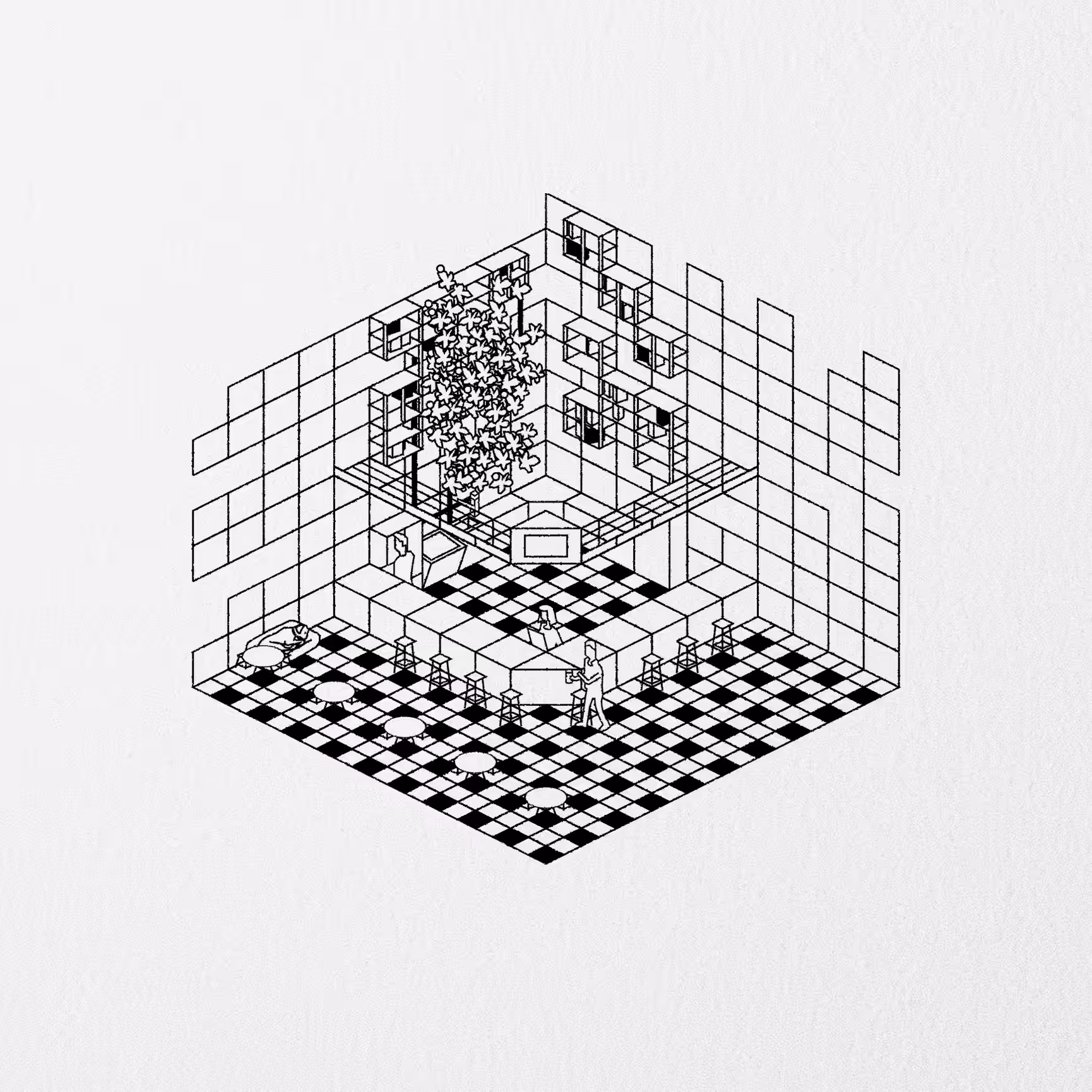 Marie's New Cafe - Black