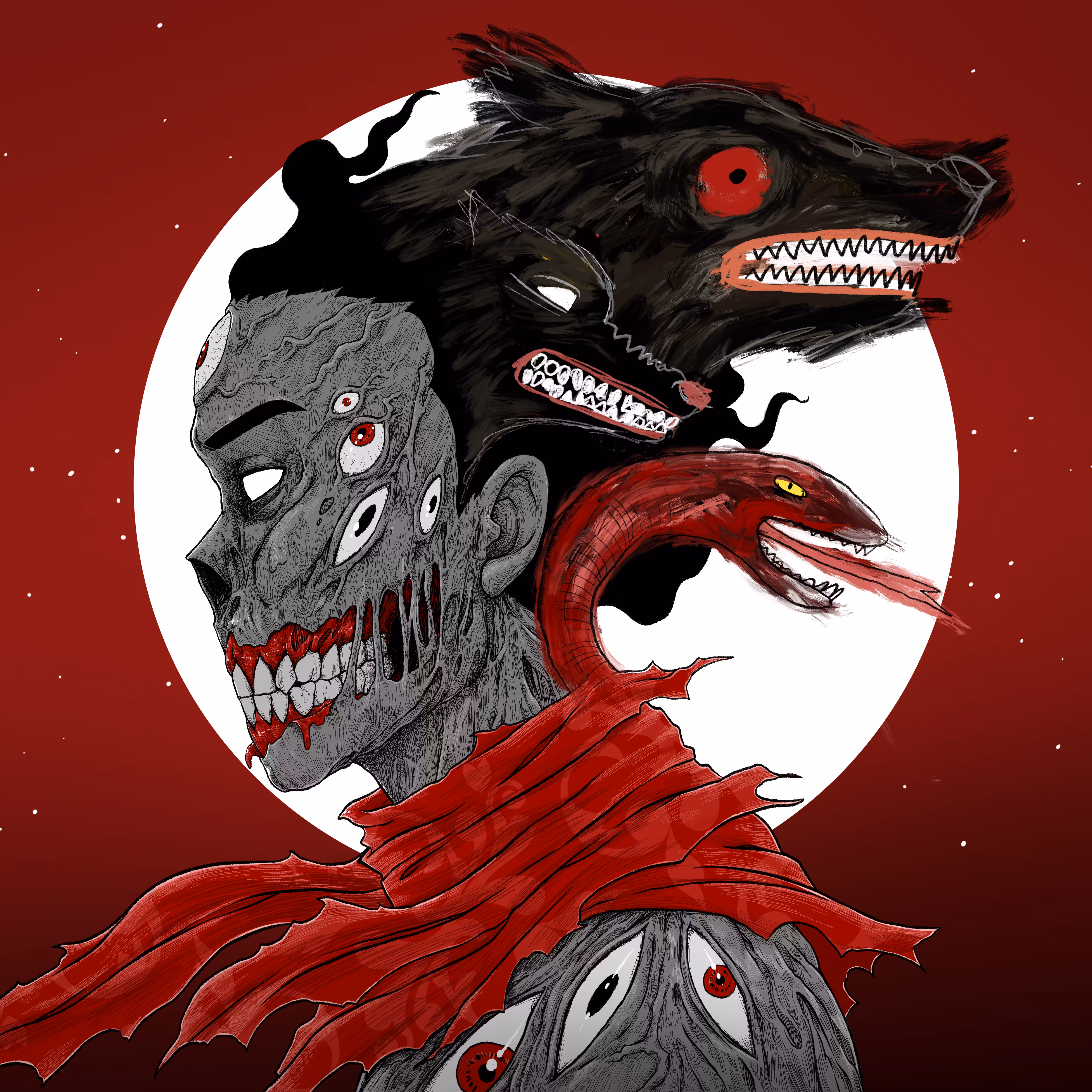 #86 Wolves & red snake