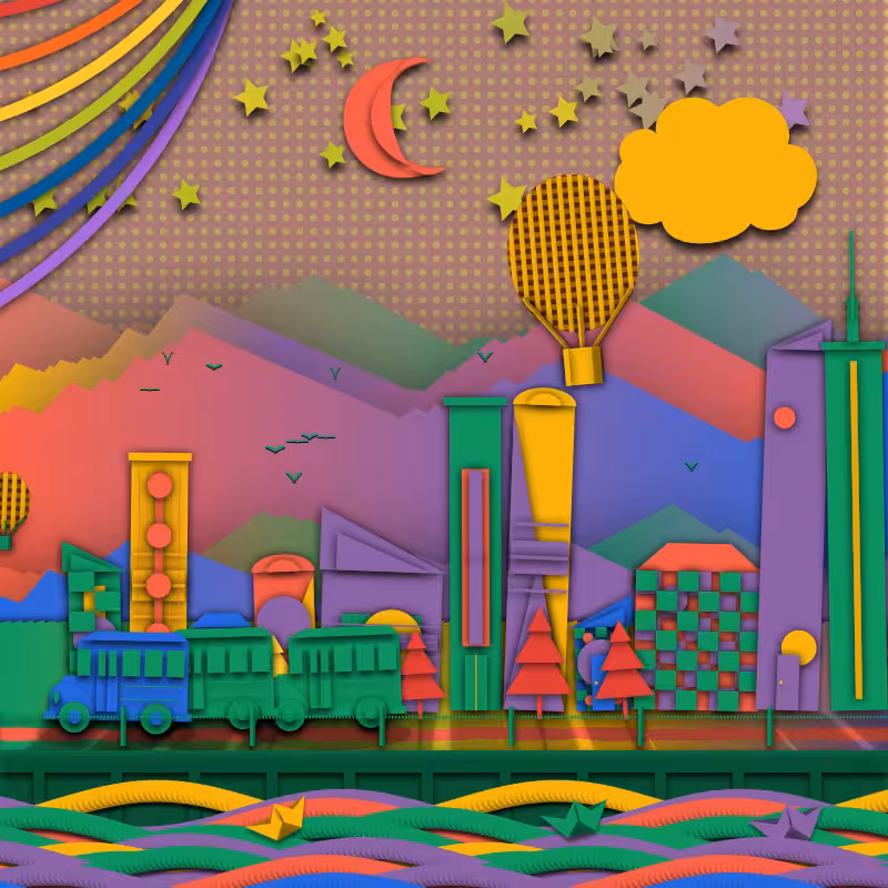 Paper Art 2.5D #122